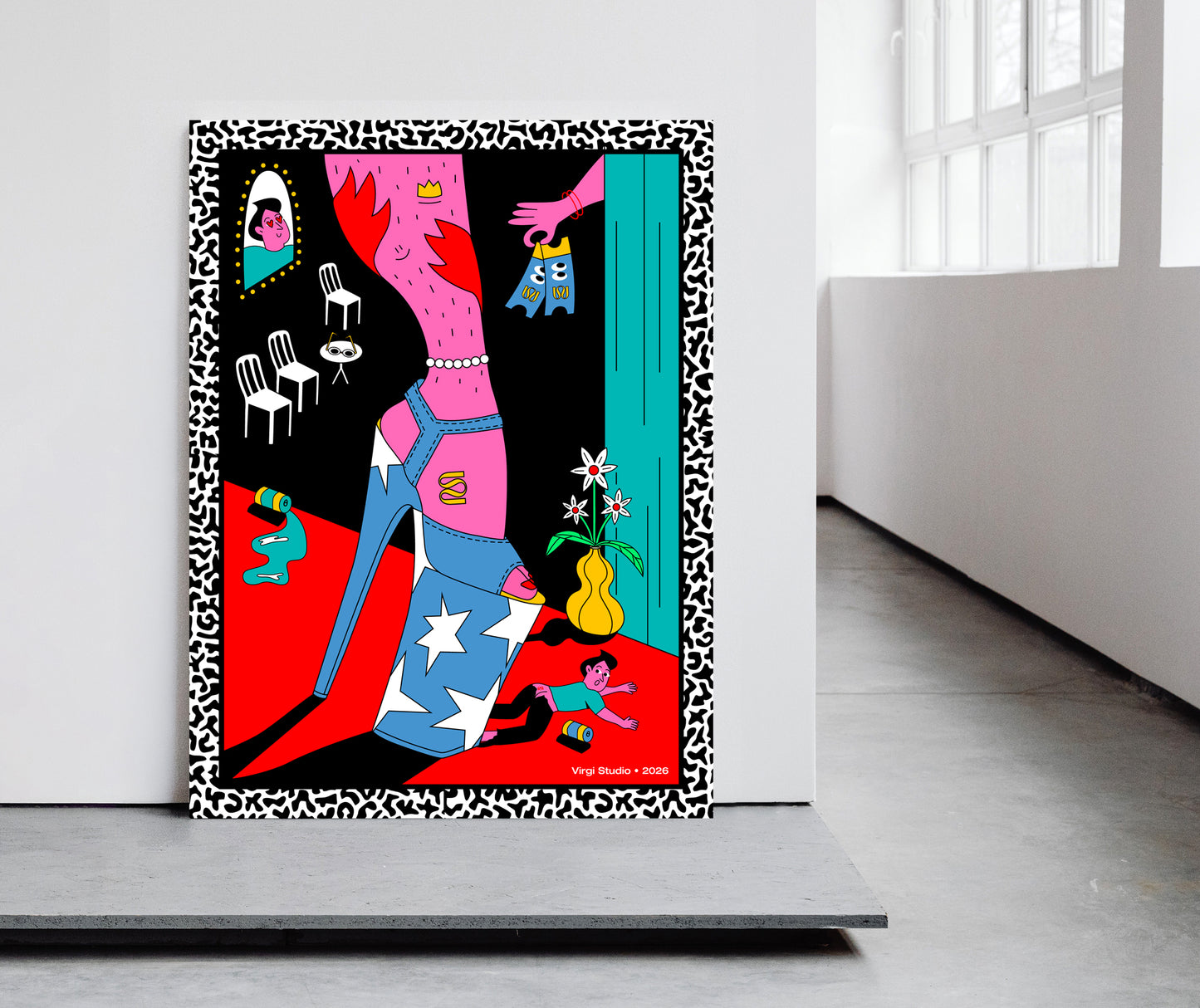 "Don’t mess with heels" Art Print