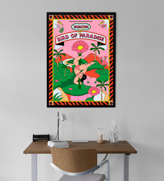 Colorful Bird of Paradise Art Print