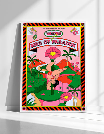 Colorful Bird of Paradise Art Print