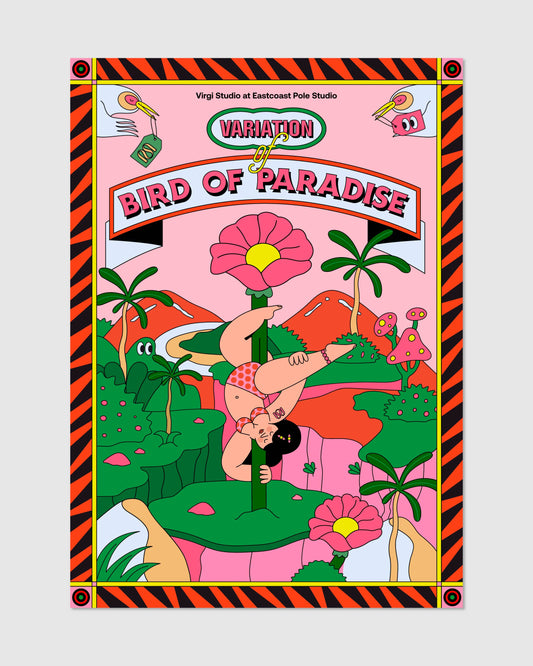 Colorful Bird of Paradise Art Print